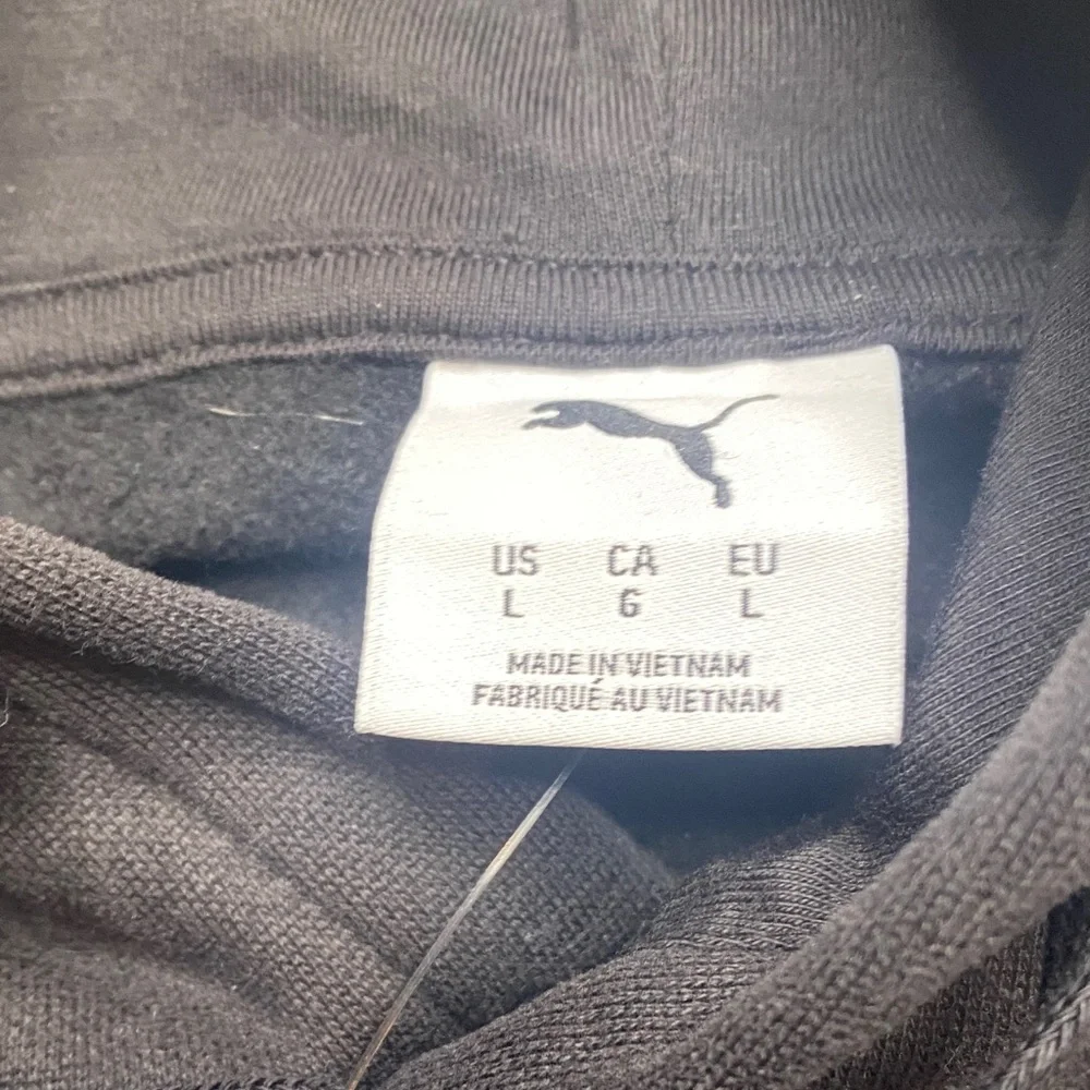 Puma Men's Black Hoodie Size Large‎
